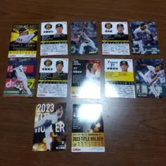 カルビー 2023 2024 タイガース プロ野球チップス　カード　12枚