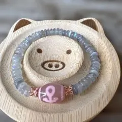 ラブラドライトデザインブレスレット