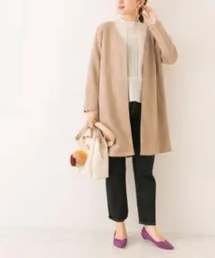 ★メルカリ便★アーバンリサーチ Acuta フェイクスエードVネックコート