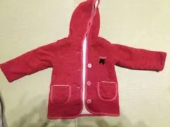 赤いフード付きジャケット サイズ80