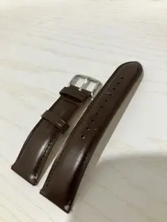 時計替えベルト　22mm 本革　ダークブラウン