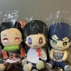 タグ付き新品　鬼滅の刃　BIGぬいぐるみ　竈門禰豆子　栗花落カナヲ　嘴平伊之助