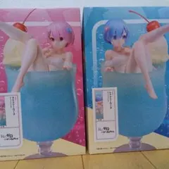 Re:ゼロから始める異世界生活　レム　ラム　クリームソーダ　ラウンドワン　セット