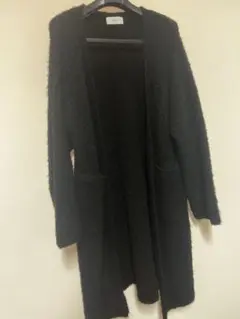 AZUL 黒いロングカーディガン ポケット付き