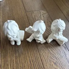 天使の置物 3体セット ホワイト