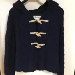 フード付き　ROPE ダッフルニット