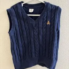 baby GAP / GAP / ネイビー ケーブルニット ベスト 2歳