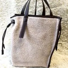 【希少】ザディレッタント ボア トートバッグ 調節可能 レザー