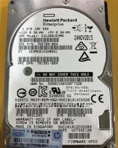 HP SAS 1.2TB（10000RPM）2.5インチ