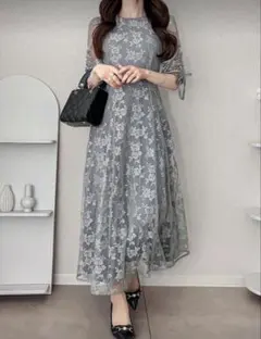 オケージョンドレス お呼ばれ ロングドレス 結婚式 披露宴 パーティー