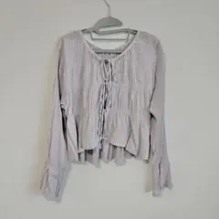 LOWRYS FARM ヨウリュウシャーリングショートブラウス