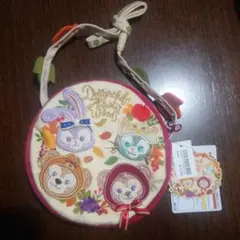 ダッフィーフレンズ 刺繍ポーチ パスケース