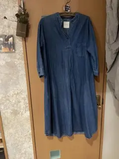 ハートマーケットデニムワンピース8部袖