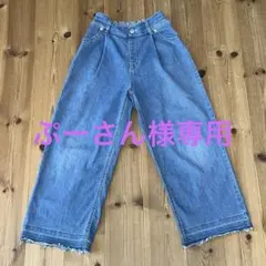 GLOBALWORK デニムワイドパンツ