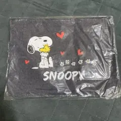 【新品未使用】スヌーピー デニム風ポーチ 330mm x 240mm