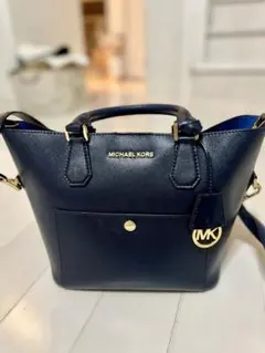 訳あり MICHAEL KORS ネイビー トートバッグ ショルダー　2way