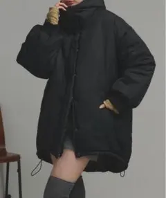 中綿　エコダウン　モンスターパーカー　ad thie