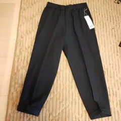 ユニクロユー UNIQLO ワイドフィットテーパードパンツ ネイビー 新品未使用