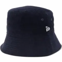 neweraバケハ　コーデュロイ　ネイビー　Mサイズ