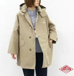 DANTON 3レイヤーフード付きコート/スプリングコート/バルマカーンコート