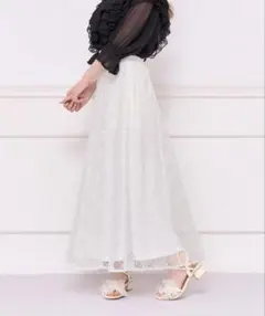 【実物写真あり】アソートフレアスカート apresjour ホワイト