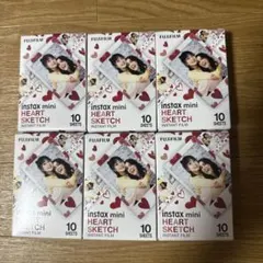 FUJIFILM instax mini HEART SKETCH 10枚入6個