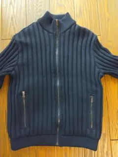 Cruciani クルチアーニ極上ジップアップ スタンドカラーネイビー46