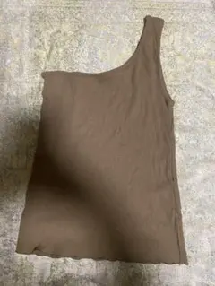 リブ タンクトップ ブラウンのサムネイル