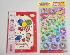 Hello Kitty 2026 メモ帳とシールセット