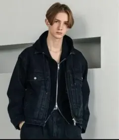 LURAKU Rigid Denim Jacket J77 ブラック L - メルカリ