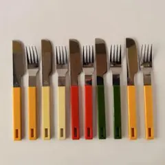カラフル ナイフ&フォーク　5セット