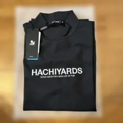 8yards ハチヤーズ 長袖モックネック ラテ✕ホワイト サイズXL