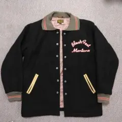 Sugar Cane Co. スタジャン 40R ブラック SUGAR CANE シュガーケーン 14.25oz. BLACK DENIM JACKET 1953 MODEL