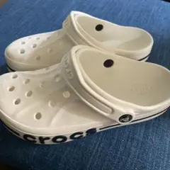 【美品】Crocs ホワイト クロックス　サンダル