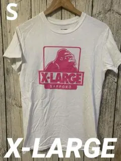 エクストララージ　レディースS Tシャツ　ご当地　半袖　カットソー　丸首　白