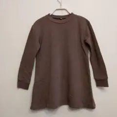 無印良品 キッズチュニック 長袖 茶色 120cm〜130cm