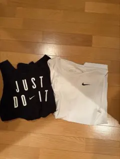 Nike タンクトップセット ホワイト ブラック
