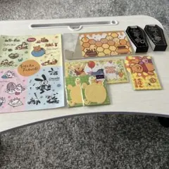 ディズニー　くまのプーさん　メモ用紙＆ポチ袋＆キーホルダー