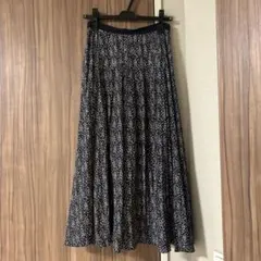 DRESSTERIOR フレアスカート 36 ネイビー/ホワイト