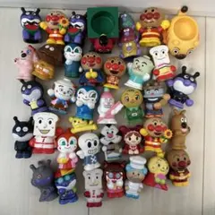 アンパンマン ソフビ　指人形　フィギュアセット