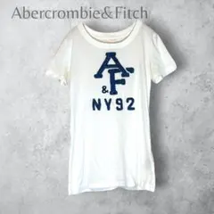 【Abercrombie&Fitch 】　ワッペン　半袖Tシャツ　ホワイト　Sのサムネイル