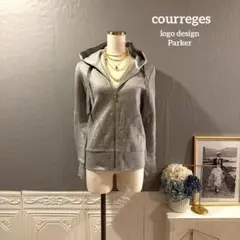 激レア　courreges クレージュ　パーカー グレー　平成ギャル　Y2K 激レア courreges クレージュ パーカー グレー 平成ギャル Y2K - メルカリ