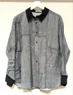 ◆値下げ中◆【即購入禁止】エイミーロウ パッチワークデニムptシャツ