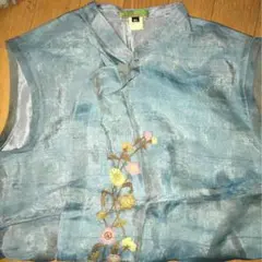 シルク100パーセントChinaブラウス