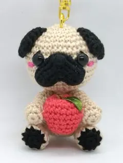 マロちゃん様専用ページ　パグ　あみぐるみ