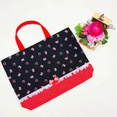 最終価格【sale】○リボン付きレッスンバッグ