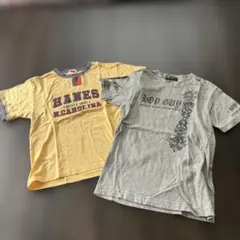 Hanes & HOP GUY Tシャツ 130サイズ 2枚セットのサムネイル