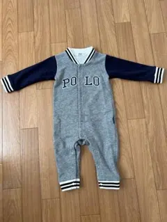 POLO ベビー　ロンパース　80 グレー
