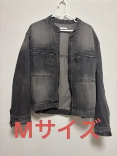 VINTAGE WASHED DENIM ZIP MOTO JACKETのサムネイル
