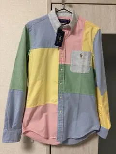 【新品】ラルフローレン ポニー刺繍　クレイジーパターン オックスフォードシャツ